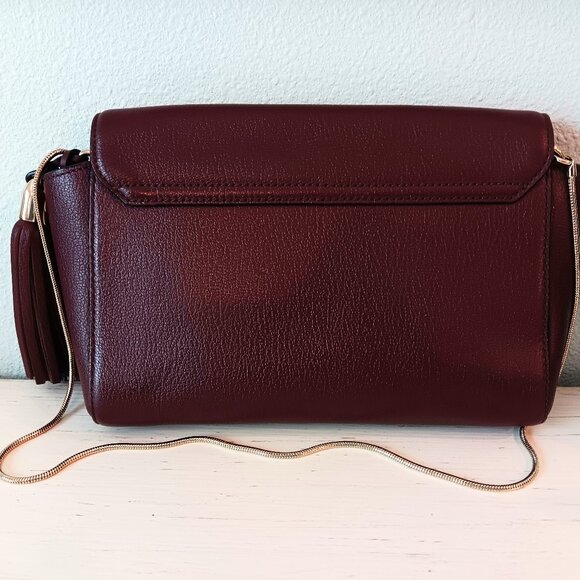 BEAUTIFUL KATE SPADE NY BURGUNDY SHOULDER BAG - Picture 2 of 9